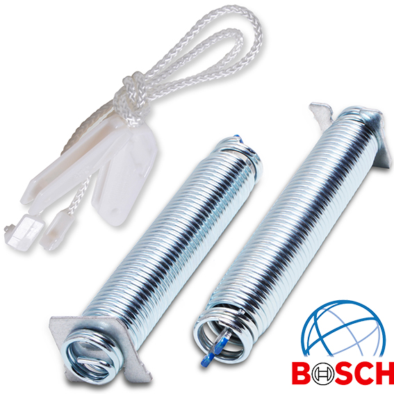 Dishwasher door spring